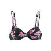 LASCANA Bikini zgornji del oliva/roza/pastelno roza/črna
