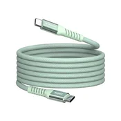 USB kabel, USB-C na USB-C, 1,2 m, 100 W, magnetski, VERBATIM, zeleni 31855