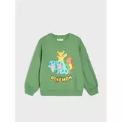 Sinsay - Dukserica crewneck Pokemon - zeleno