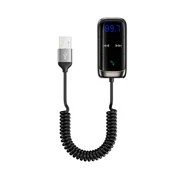 FM modulator Yesido YAU32 Bluetooth, LED zaslon, TF kartica - black