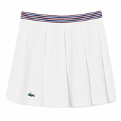Ženska teniska suknja Lacoste Piqué Sport Skirt with Built-In Shorts - white