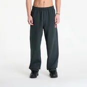 Superge Nike Solo Swoosh Mens Fleece Open-Hem Pants Black Spruce/ White XS