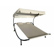 AGA vrtna ležaljka za dvije osobe s baldahinom ST230088-Beige, bež