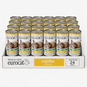 EuroCat Vlažna hrana za macke, Piletina, 415g, 24 komada