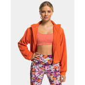 Roxy Flis Wow Zip Up Jkt Plfl ERJPF03141 Oranžna Regular Fit