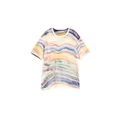 Desigual Majica kremna/svetlo modra/rumena