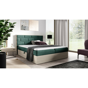 Boxspring postelja Wood 9 - 120x200 cm - nordijski tik