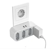 shumee DELILNIK NAPAJANJA 2300W 2.5A ZA TOK 4xEURO AC OZEK 2xUSB BEL