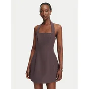 Bardot Cocktail obleka Nevelle 59857DB Temno rjava Slim Fit