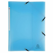 Exacompta Pastel PP Kartoteke z gumico A4 - modre