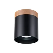 SOLLUX lighting Skandinavska stropna svetilka, cev, črna, O12 cm, 1xGU10 10W RIF SL.1349 Sollux Lighting