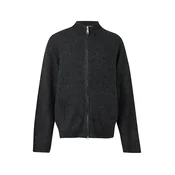 Carhartt WIP Pletena jopa Curtis pegasto črna