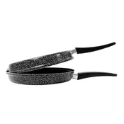 Dvojna ponev Indux 24cm/1 ročaj/indukcija/aluminij, prevleka