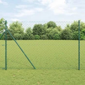 Stup za ogradu Zelena 25 x 1,6 m (60 x 60 mm mreža) Celik i PVC