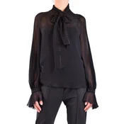 Črna šifonska bluza Maxmara