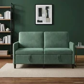 Sofa s pohranom Morska zelena 152 x 78 x 87 cm Poliester