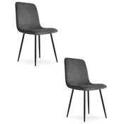 BE Stol RIFT - siv kord/črne noge x 2