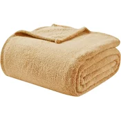 Nikcorp Odeja Sherpa brezžanska bež 150x200 cm mikrovlakno, puhasta in topla, antistatična, zadržuje toploto, Oeko-Tex Standard 100, za posteljo, spalnico, dnevno sobo