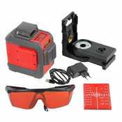 LASER 2 ŽARKA RDEČE BARVE, 20M, CE