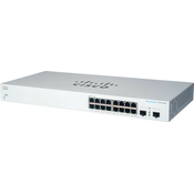 Cisco preklopnik CBS220-16T-2G (16xGbE, 2xSFP, bez ventilatora) - OSVJEŽI