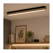 Brilagi - LED stropna svetilka WOODY FLAT LED/25W/230V hrast/črna