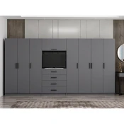 Hanah Home Garderober Minar Kale-7831, 405x210x52 cm, Antracit