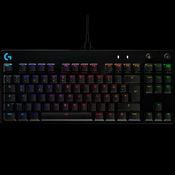 LOGITECH G PRO TKL Corded Mechanical Gaming Keyboard - BLACK - US INTL - USB - CLICKY