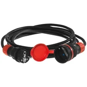 PODALJŠEVALNI KABEL 5M 250V 16A 2P+Z 3X2,5MM2 IP44 NAPAJALNI