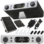 Fm led viseci kuhinjski radio lcd dab+ rk2 srebrni