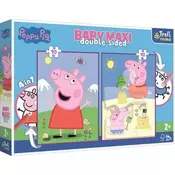 Trefl Puzzle Baby maxi Peppa Pig Good Day 2x10 kosov - obojestransko