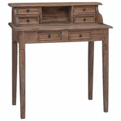 Vidaxl Pisalna miza s predali 90x50x101 cm trden predelan les