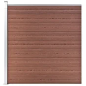 Vidaxl Vrtna ograja WPC 175x186 cm rjava
