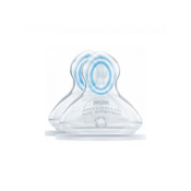 NUK First Choice+ Physiological Silicone Teats 0-6m Range M x2