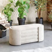 Atelier del Sofa Klupa Rosa Boxed, 105 cmx42 cmx42 cm, Krem