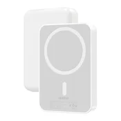 Power bank Dudao K26 20W 10000mAh MagSafe za bežicno punjenje 15W, USB-C / USB-A - bijeli