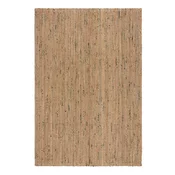 Zeleni/u prirodnoj boji obostrani/rucno raden juten tepih 160x230 cm Jute Boucle Green – Flair Rugs