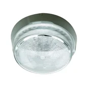 Lena Lighting Stropna svetilka RONDO 2 E27 100W, IP44, prozorno bel senčnik