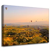 shumee Platno s tiskom Narava Polet z balonom Turčija 40x30