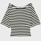Cropp - Prugasta bluza - Krem