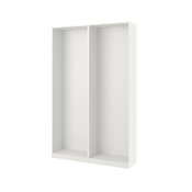 PAX 2 okvira garderobera, bela, 150x35x236 cm