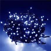 Zunanja Božično-novoletna LED veriga/15m/300 LED/AC220V/MODRA