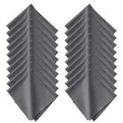 K&F KF 10pcs* Microfiber Cleaning cloth Kit, 15*18cm, Gray, Dry, in OPP bag