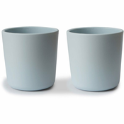 Mushie Dinnerware Cup skodelica Powder Blue 2 kos