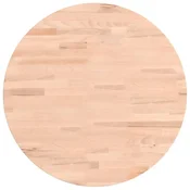 Vidaxl Mizna plošča O50x1,5 cm okrogla trdna bukovina