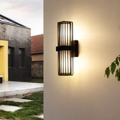 Zunanja stenska svetilka Lucande Chandan, antracitna, z 2 svetilkami, IP54 - Sodobni - Aluminij