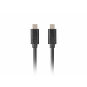 Lanberg USB-C M/M 3.1 GEN 2 kabel 1.8m 10GB/S PD100W crni