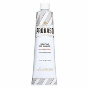 Proraso White milo za britje za občutljivo kožo v tubici  150 ml