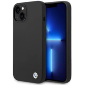 Case BMW BMHCP14SSILBK iPhone 14 6,1 black Silicone Metal Logo (BMHCP14SSILBK)
