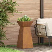 Stup saksija 2 pcs Srebrno 35 x 35 x 73 cm
