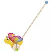 Goki drvena guralica Push Along - Leptir Labelle